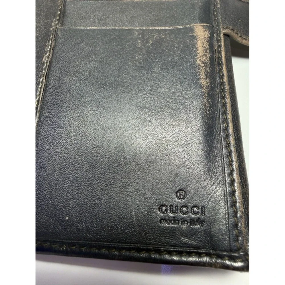 Gucci Brown and Beige Monogram Continental Wallet (Fair) - Picture 12 of 16